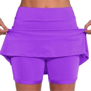 Ella Mae Women’s Purple Swim Skort Size 1X